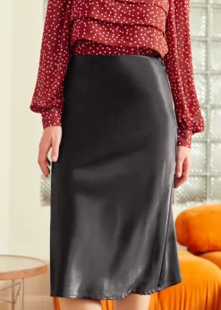 BTC A Little Love Bias Midi Skirt Back to Black Online