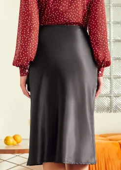 BTC A Little Love Bias Midi Skirt Back to Black Online