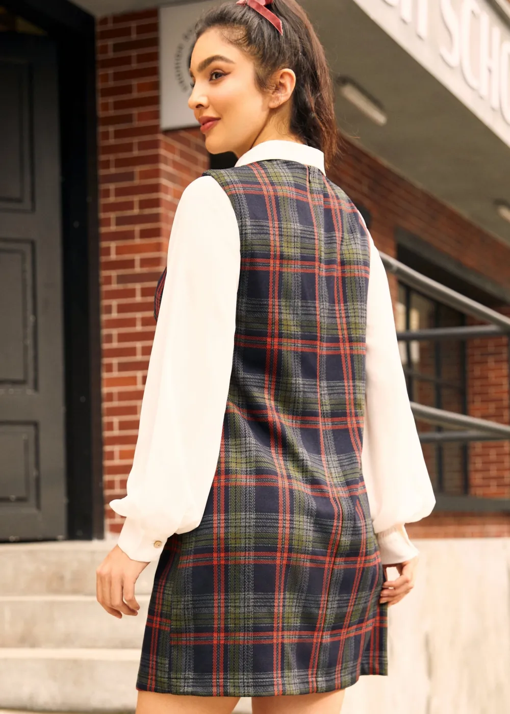 BTC A Moment in Time Shift Dress Sunken Boat Plaid Sale