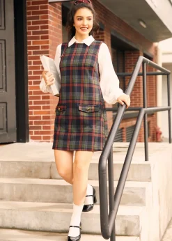 BTC A Moment in Time Shift Dress Sunken Boat Plaid Sale