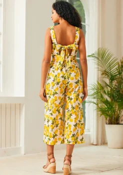 BTC A Playful Bouquet Jumpsuit Lemon Best
