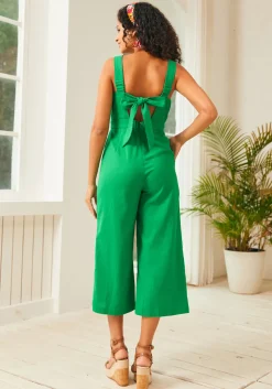 BTC A Playful Bouquet Jumpsuit Green Hot