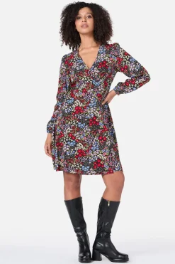 Ada 90's Floral Mini Wrap Dress Sale