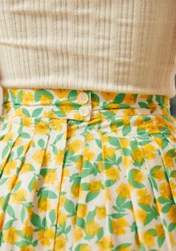 Afternoon Delight Skirt Yellow Floral Online
