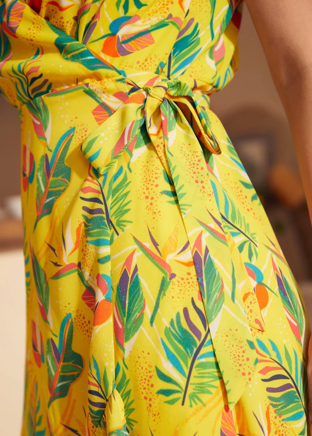 Air of Elegance Wrap Dress Paradise Found Sale