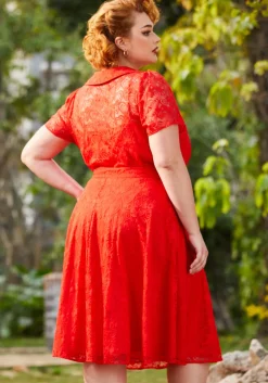 ModCloth All Around Me Circle Skirt Red Sale