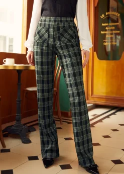 BTC Always a Classic Wide Leg Pant Garden Grid Sale