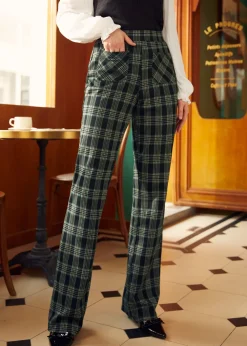 BTC Always a Classic Wide Leg Pant Garden Grid Sale