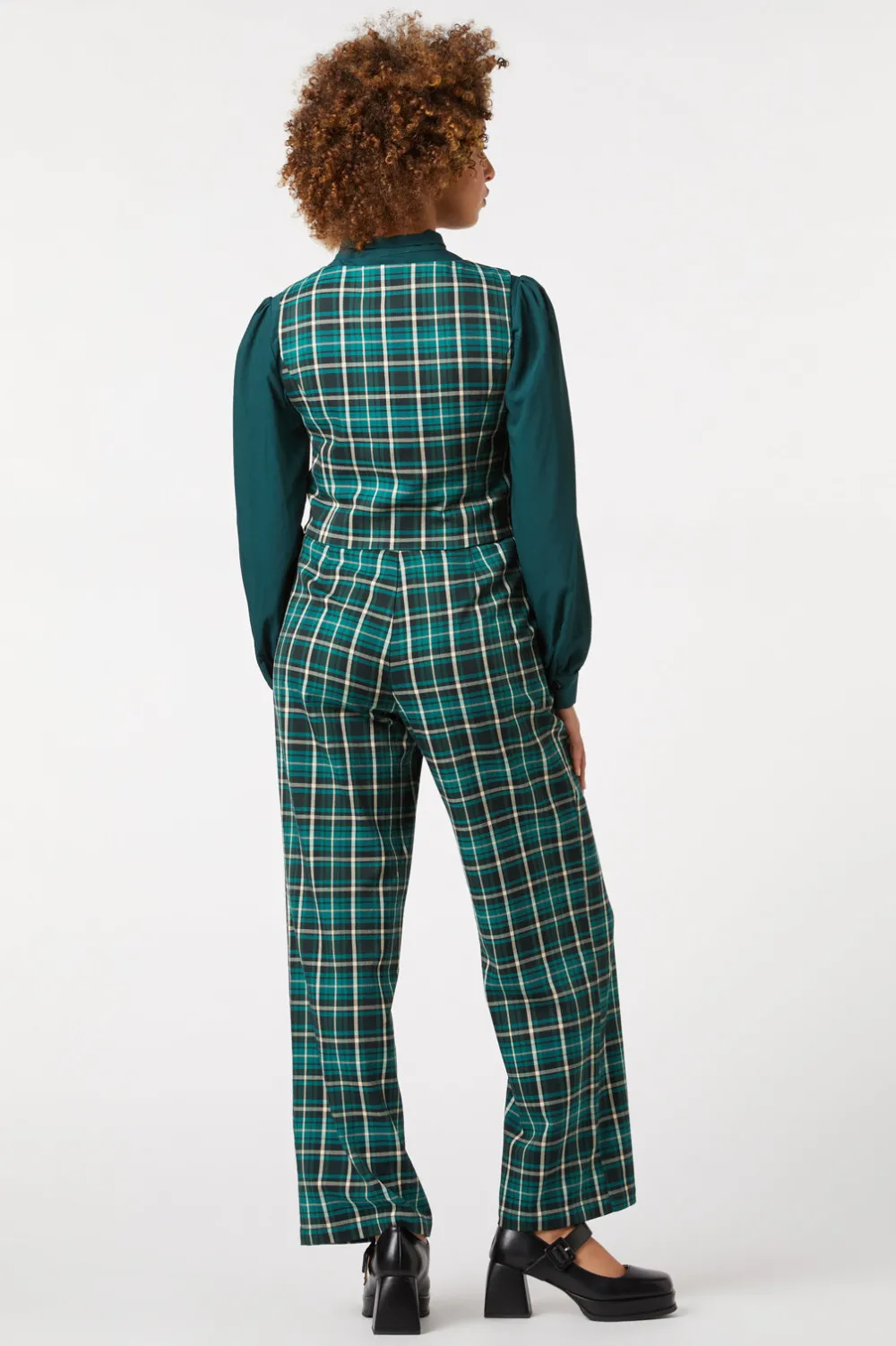 Amber Check Vest Discount