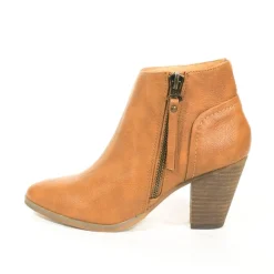 Babel Leather Booties TAN Best