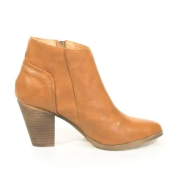 Babel Leather Booties TAN Best