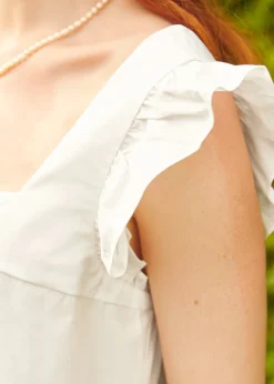 ModCloth Baby Come Back Babydoll Dress Soft White Best