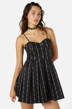 Barb Wire Bustier Pleated Dress Online