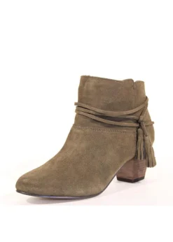 Bash Tassel Booties KHAKI Best