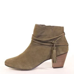 Bash Tassel Booties KHAKI Best