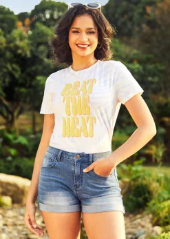 Beat The Heat Graphic Tee Tie Dye Sale