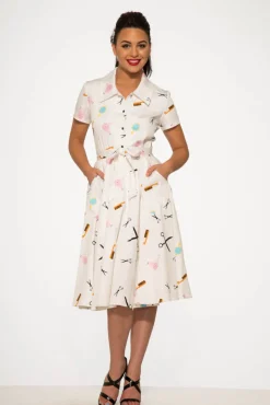 Beauty Salon Top and Swing Skirt