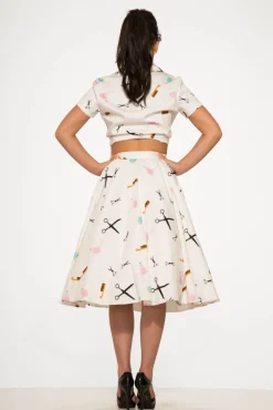 Beauty Salon Top and Swing Skirt