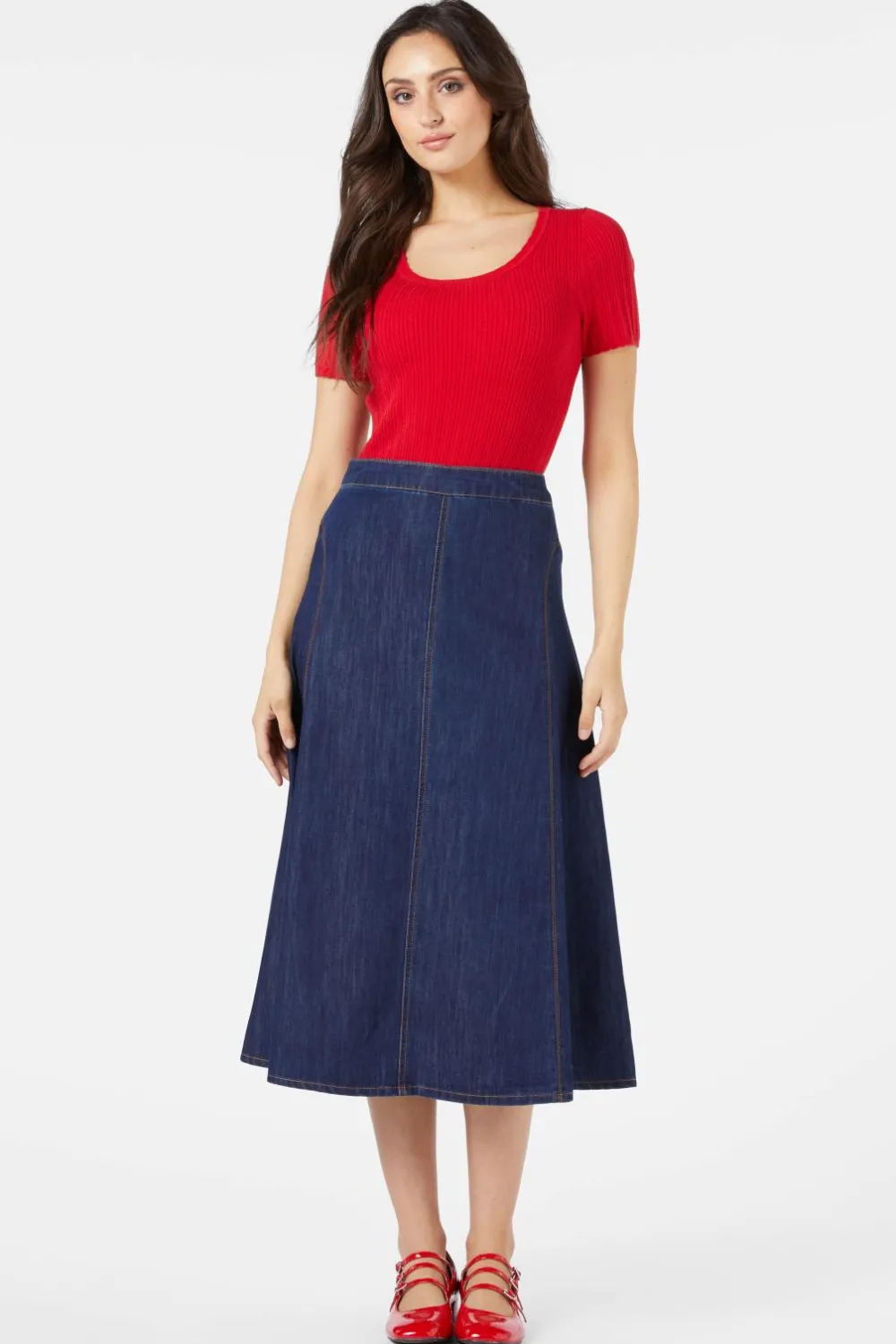 Dangerfield US Becca Midi Skirt Hot