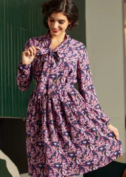 Belle of the Bow Blouse Winter Rosewood Hot