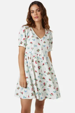 Berry Button Down Dress Outlet