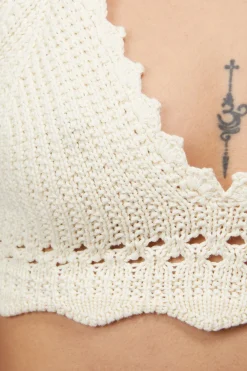 Dangerfield US Bianca Crochet Bikini Top Hot