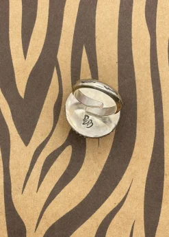 Billiard Ball #13 Sterling Silver Ring Orange Clearance