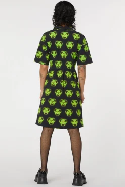 Biohazard Print Smock Dress Clearance