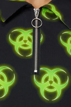 Biohazard Print Smock Dress Clearance