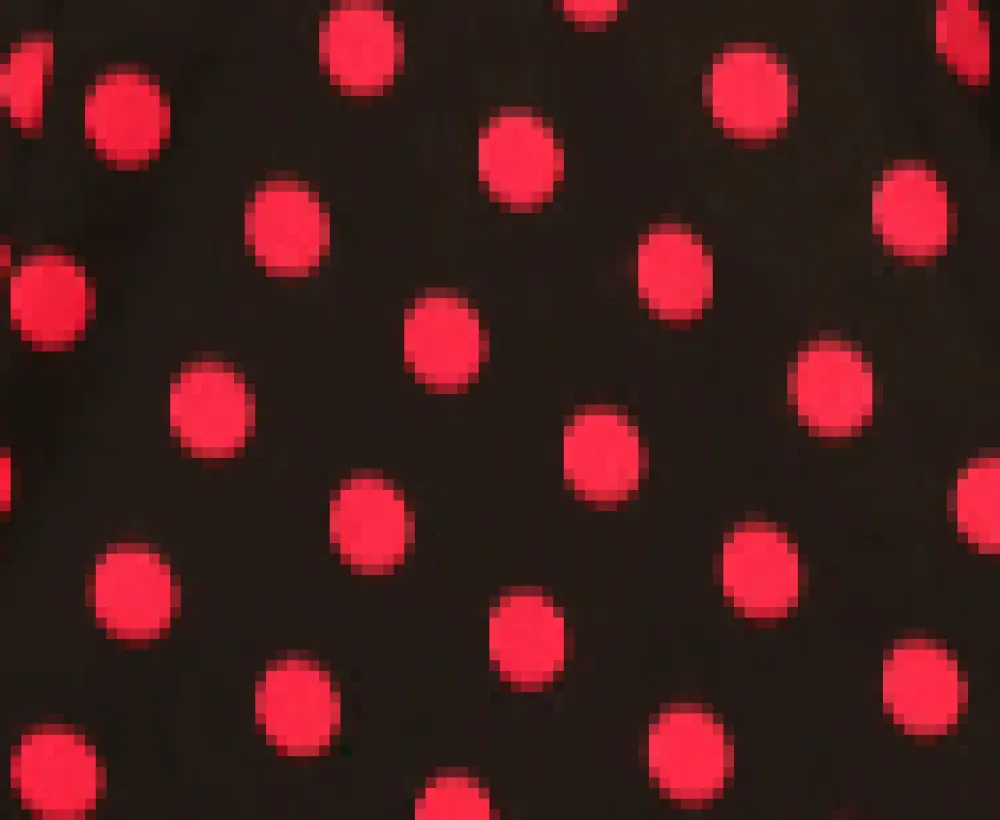 Black & Pink Polka Dot Swing Dress