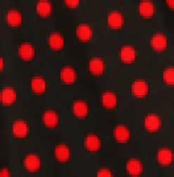 Orchid Bloom Clothing Black & Red Polka Dot Swing Dress Best