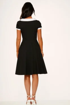 Black & White Keyhole Swing Dress Best