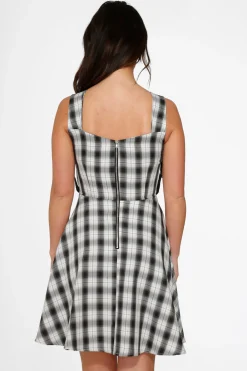 Black & White Plaid Swing Dress Best