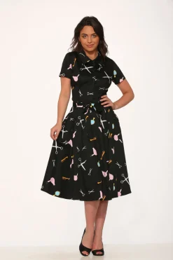 Black Beauty Salon Top & Skirt Discount