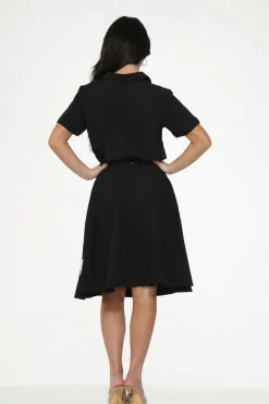 Embroidered Poodle Skirt Black Clearance