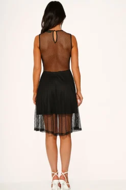 Fishnet Dress Black Outlet