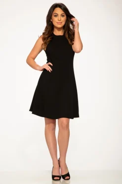 Black Mini Night Out Swing Dress Clearance