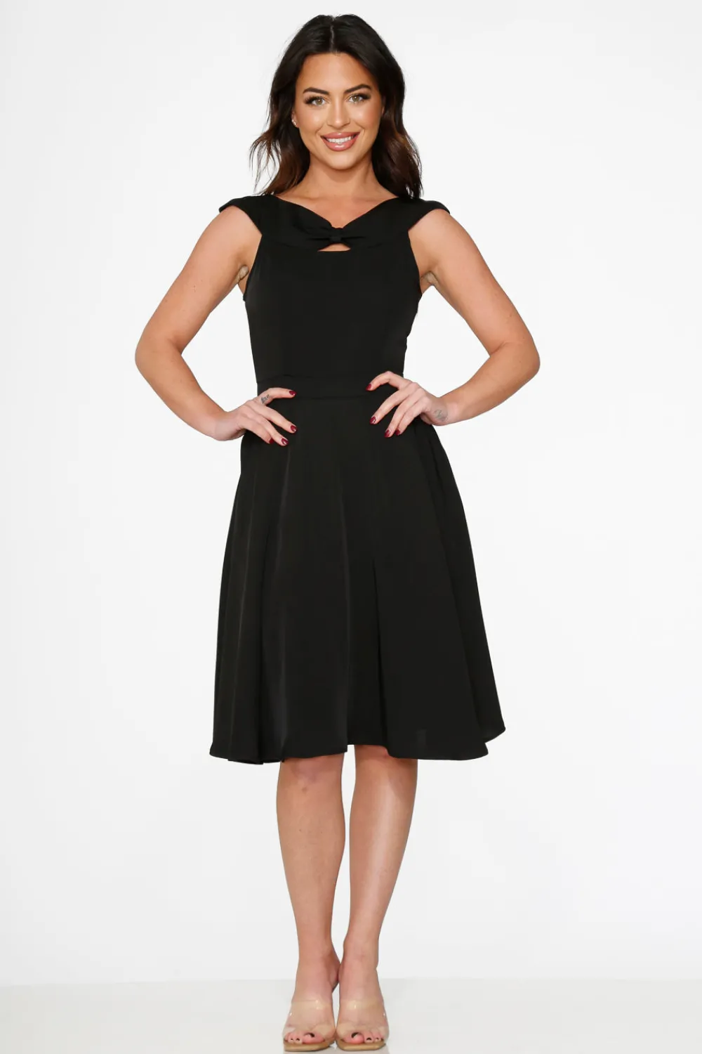 Black Occasional Swing Dress