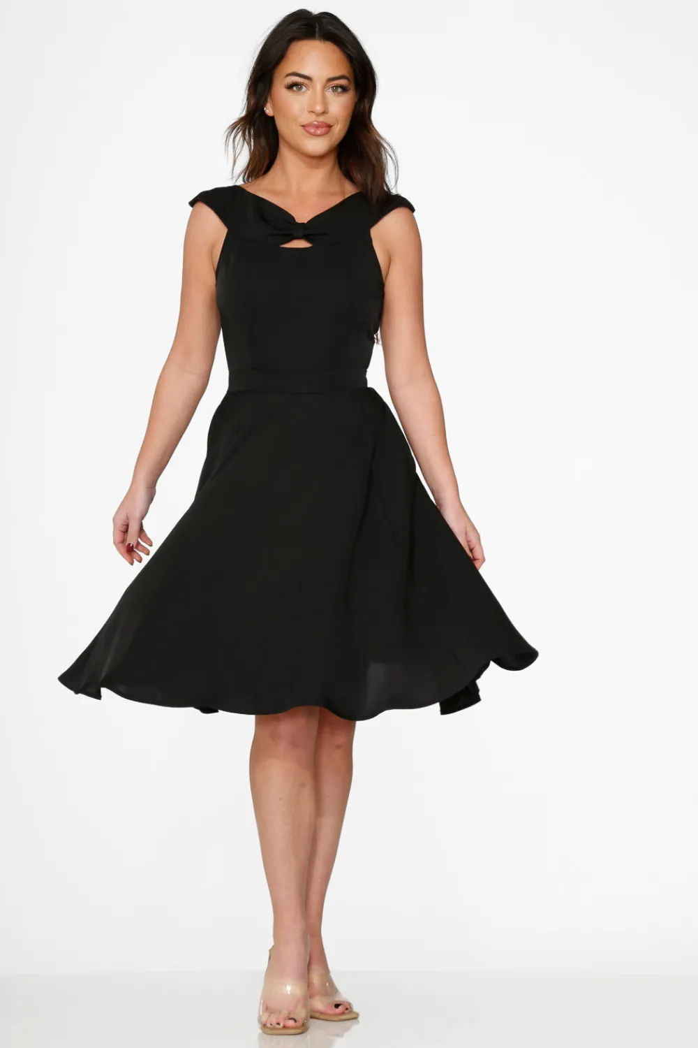 Black Occasional Swing Dress