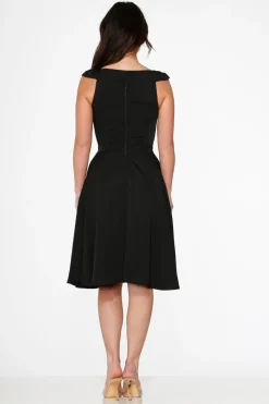 Black Occasional Swing Dress