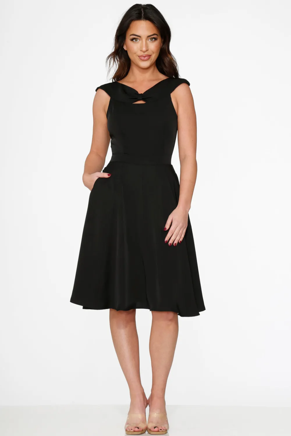 Black Occasional Swing Dress