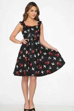 Black Swallow Swing Dress Sale