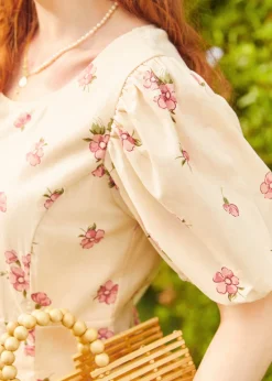 Princess Highway Blooming In The Breeze Mini Dress Ivory Floral Sale