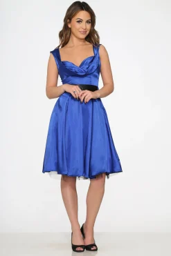 Blue Occasional Swing Dress Hot