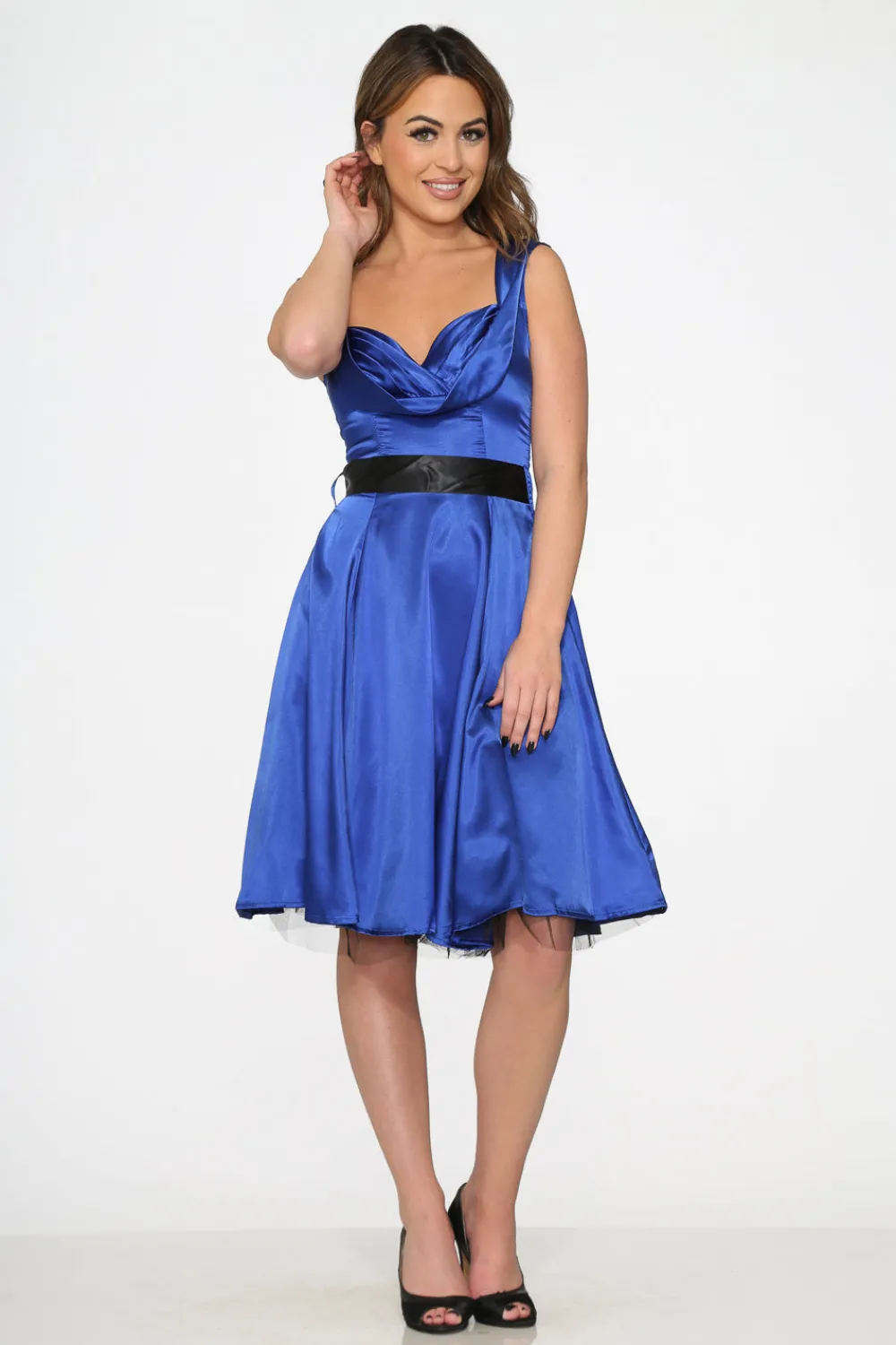 Blue Occasional Swing Dress Hot