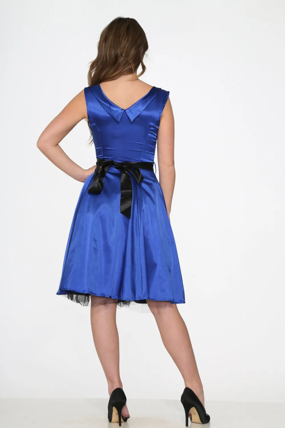 Blue Occasional Swing Dress Hot