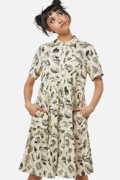Body Fossils Printed Dress Online