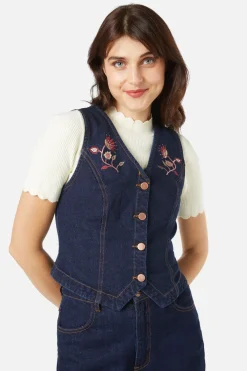 Boho Paisley Embroidered Vest Hot