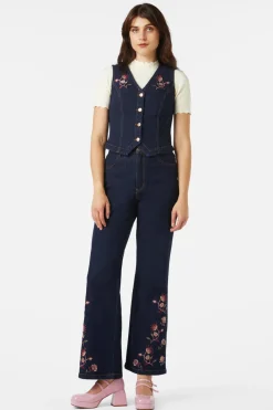 Boho Paisley Embroidered Vest Hot