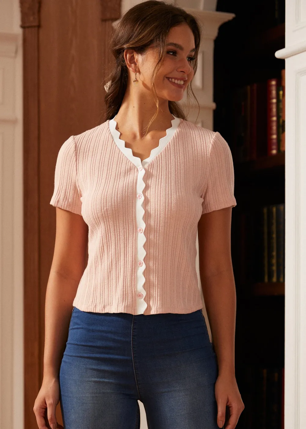 BTC Bright Bliss Button-Down Pink Best